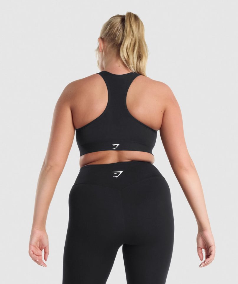 Women's Gymshark Lightweight High Support Sports Bra Black | CA N7A31D